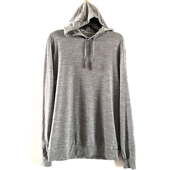Icebreaker Mens Shifter Wool Blend Hoodie Sweater Small Gritstone Heather Gray - Picture 10 of 12